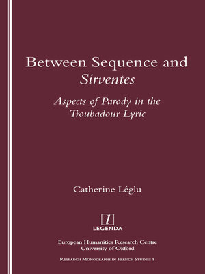 cover image of Between Sequence and Sirventes